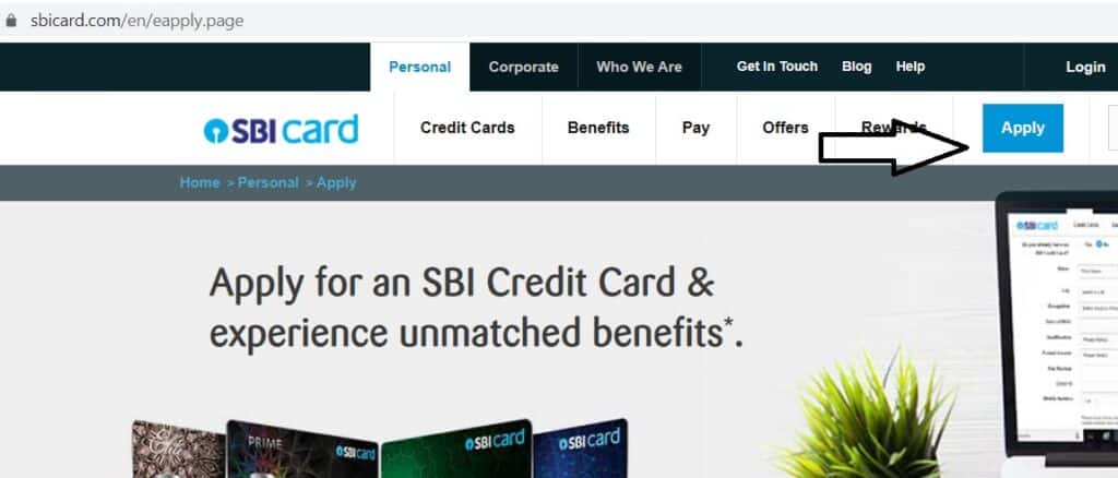 How to apply for SBI SimplyClick Credit Card In Hindi