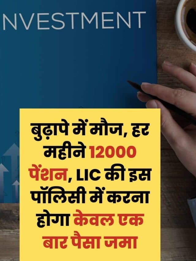 वन टाइम इन्वेस्टमेंट के बाद पायें ₹12,000 मासिक पेंशन, जानें LIC की ज़बरदस्त स्कीम के बारे में