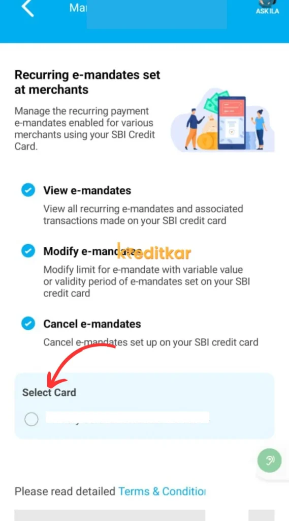 SBI Credit Card Me Auto Debit Deactivation Online