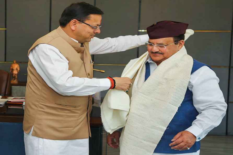 BJP National President JP Nadda praised CM Pushkar Singh Dhami fiercely