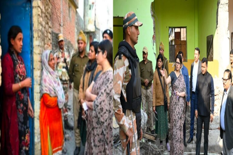 Haldwani - (Big news) DM Vandana reached these areas of curfew affected Banbhulpura…