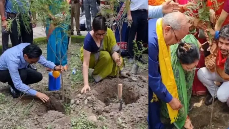 MLA, Commissioner and District Magistrate plant trees in Haldwani